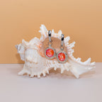 Neon Crystal Earrings - Beaded Earrings with Crystal Rivoli