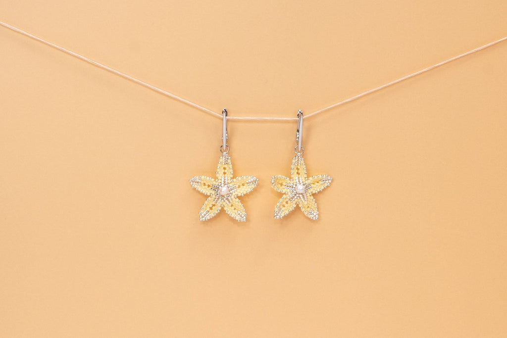 Butter Bloom Earrings - Sculptural Floral with Freshwater Pearl