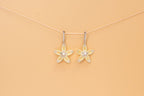 Butter Bloom Earrings - Sculptural Floral with Freshwater Pearl