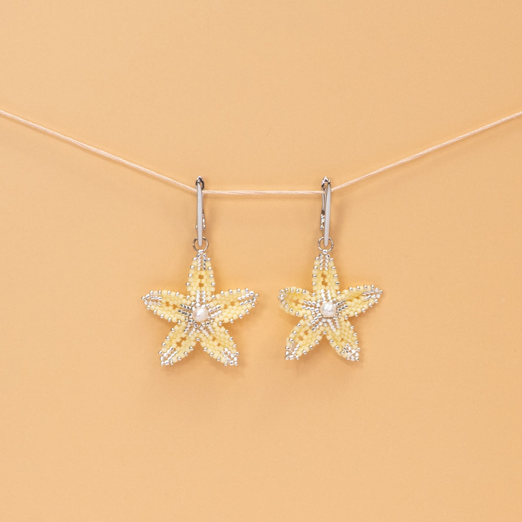 Butter Bloom Earrings - Sculptural Floral with Freshwater Pearl