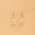 Butter Bloom Earrings - Sculptural Floral with Freshwater Pearl