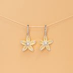 Butter Bloom Earrings - Sculptural Floral with Freshwater Pearl