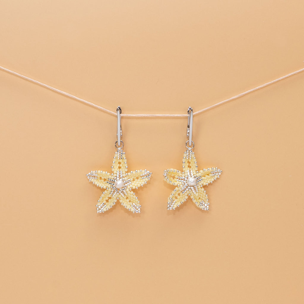 Butter Bloom Earrings - Sculptural Floral with Freshwater Pearl